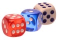 Dice Macro Isolated Royalty Free Stock Photo