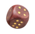 Dice made of wood