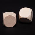 Dice made of wood