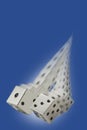 Dice in Motion Royalty Free Stock Photo