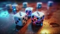 Dice Multicolored Game Die Chance Luck Gamble Win Lose