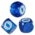 Dice Oasis Network ,ROSE Glass Dice Crypto 3D Icon