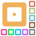 Dice one rounded square flat icons