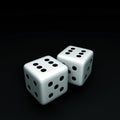 Dice Pair of Sixes Royalty Free Stock Photo