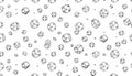 Dice pattern game gambling random, chance luck, playful design, Stock Photo, Generative AI