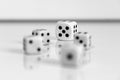 Dice random number white black play games