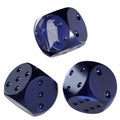 Dice Ravencoin ,RVN Glass Dice Crypto 3D Icon Royalty Free Stock Photo