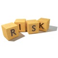 Dice and risk Royalty Free Stock Photo