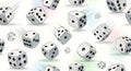 Dice Rolling Pattern Seamless Background Royalty Free Stock Photo