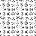 Dice seamless background pattern