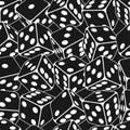 Dice seamless background pattern Royalty Free Stock Photo