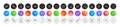 Dice, Shift and Fraud line icons. For web app, printing. Round icon buttons. Vector