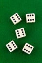 Dice With Sixes Showing Royalty Free Stock Photo