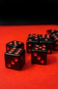 Dice Stack Gambling Concept Royalty Free Stock Photo