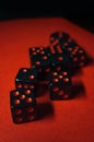 Dice Stack Gambling Concept Royalty Free Stock Photo