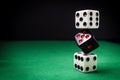 Dice Stack Gambling Concept Royalty Free Stock Photo