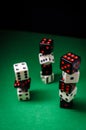 Dice Stack Gambling Concept Royalty Free Stock Photo