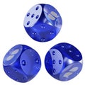 Dice Status ,SNT Glass Dice Crypto 3D Icon Royalty Free Stock Photo