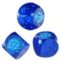 Dice Storj Glass Dice Crypto 3D Icon