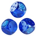 Dice Storj Glass Dice Crypto 3D Icon