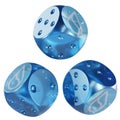 Dice Sui Glass Dice Crypto 3D Icon