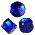 Dice Trust Wallet Token ,TWT Glass Dice Crypto 3D Icon