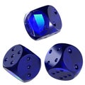 Dice Trust Wallet Token ,TWT Glass Dice Crypto 3D Icon