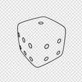 Dice Vector Art Illustration Royalty Free Stock Photo