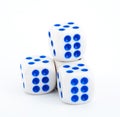 Dice on white Royalty Free Stock Photo