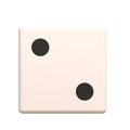 Dice 2 White Dice Poker Chip ludo dice dice board game ludo ball games ball number ball Royalty Free Stock Photo