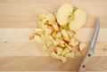 Diced Apples Royalty Free Stock Photo