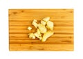 Diced Boiled Potato Isolated on White Background Royalty Free Stock Photo