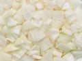 Diced cut onion food background Royalty Free Stock Photo