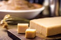 Diced homemade dulce de leche, typical Brazilian and Argentinean sweets