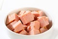 Diced Leberkase Royalty Free Stock Photo