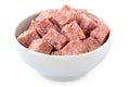 Diced pork luncheon meat Royalty Free Stock Photo
