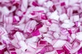 Diced Red Onions (background image) Royalty Free Stock Photo