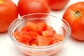 Diced Tomatoes Royalty Free Stock Photo