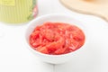 Diced tomatoes, shallow depth of field Royalty Free Stock Photo