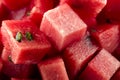 Diced watermelon bio