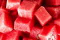 Diced watermelon Royalty Free Stock Photo