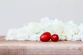 Diced White Onion with red Chillis Royalty Free Stock Photo