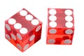 Dices of the casino Royalty Free Stock Photo