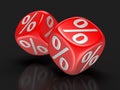 Dices with percent sign