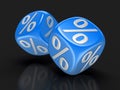 Dices with percent sign