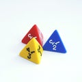 Dices for rpg, board games, tabletop games or dungeons and dragons. Royalty Free Stock Photo