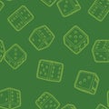 Dices seamless background.