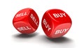 Dices with sell, buy