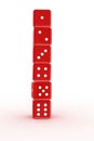 Dices tower Royalty Free Stock Photo