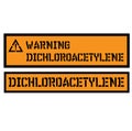 Dichloroacethylene sign Royalty Free Stock Photo